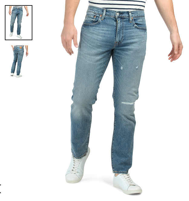 Men's Levi's 502 Regular Taper Fit Flex Boogie Chill - Medium Wash Jeans - x0807