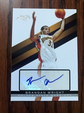 2008-09 Topps Signature Autographs Brandan Wright Auto 1633/3645 #TSA-BW Golden