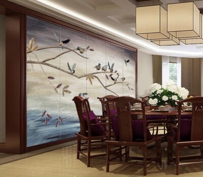 3D Branch Bird ZHUA41238 Wallpaper Wall Murals Removable Self-adhesive Ann