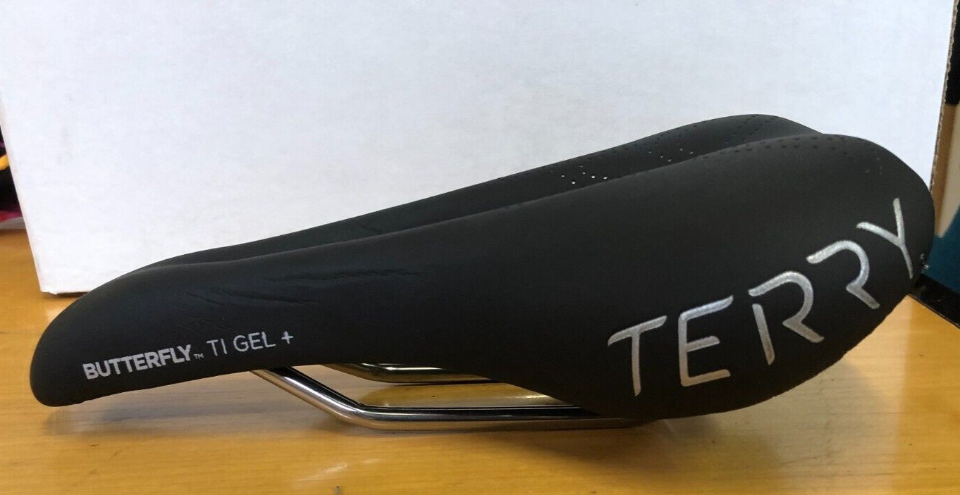 Terry Women's Butterfly Ti Gel + Bike Saddle Seat, Comfortable Center Cutaway