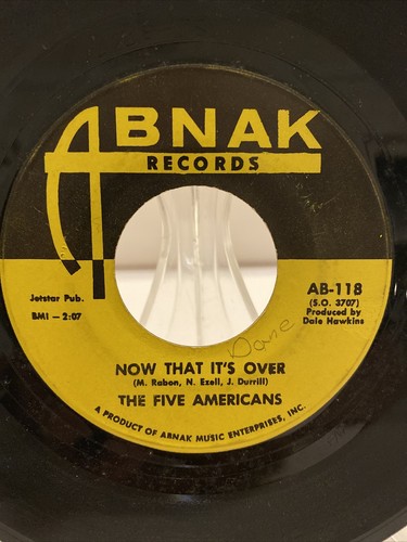 FIVE AMERICANS Western Union 45 RPM 1967 Pop Psych Clean - Imagen 4 de 4
