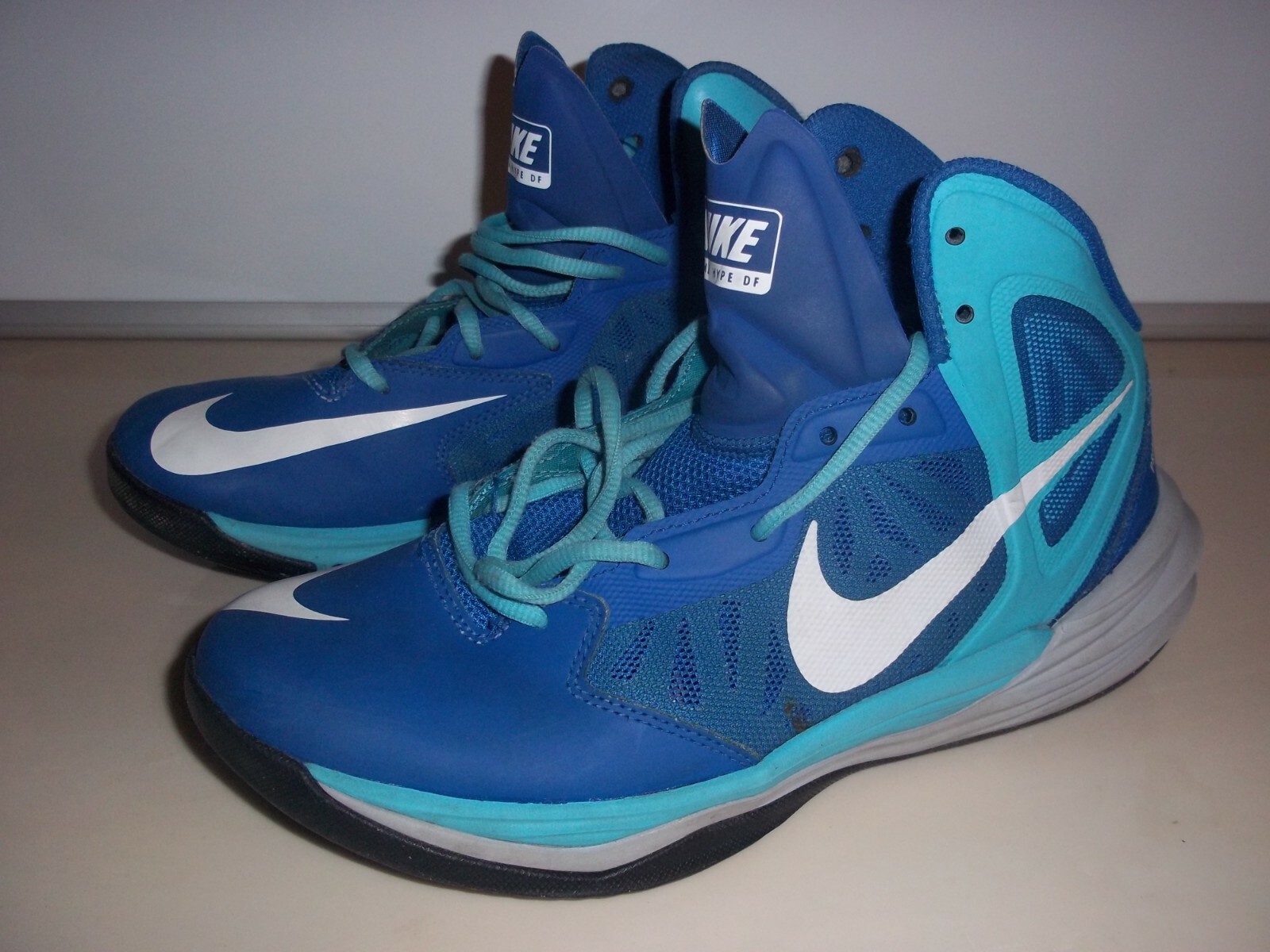 Nike Prime Hype Men’s Blue Green Basketball Shoes 683… Gem