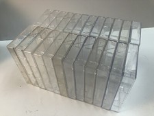 Clear Plastic Jewel Cassette Tape Cases Empty Replacement Lot Of 24, Preowned