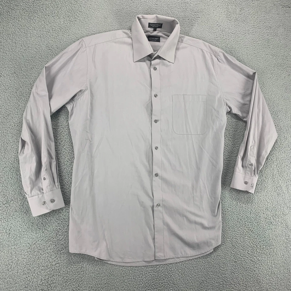 Milani Shirt Mens XL Gray Button Up Long Sleeve Made in Italy Designer 17.5 - Image 2 of 4