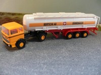1/87 Brekina Mb Lps 1620 Tank-Sz Bertschi Ag Gelb Ch 81041