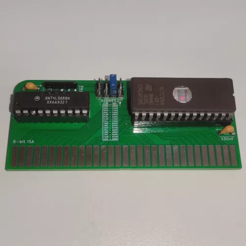 ISA ROM Board for XT-IDE or other BOOT ROMs (with 27C128 EPROM)