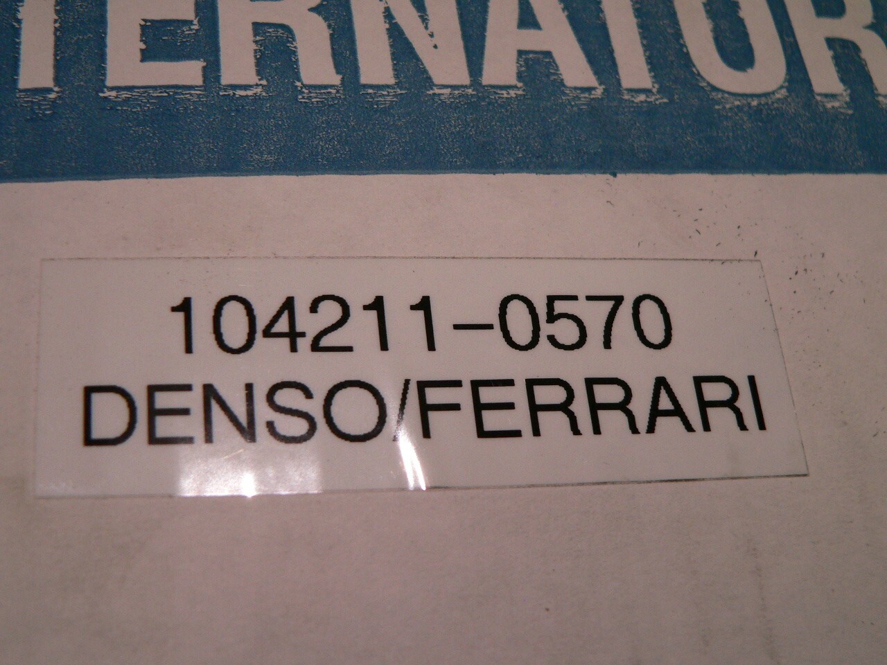 FERRARI DENSO ALTERNATOR NEW/REMANUFACTURED 488 GTB SPIDER PISTA F8 TRIBUTO