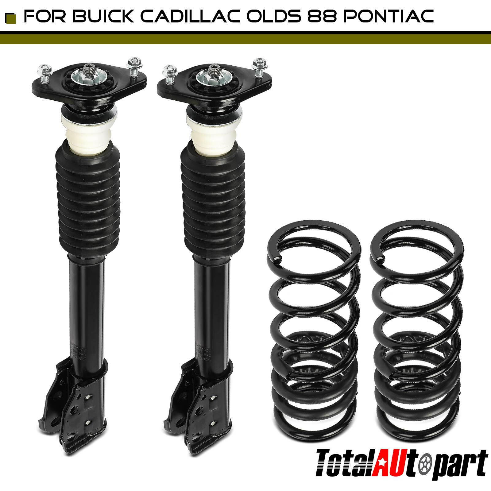 Air Spring to Coil Spring Conversion Kit for Buick Cadillac Olds Pontiac Rear
