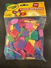 Crayola Crafts Wonderfoam Foam Shapes, Multi-Color, 350 Total Pieces