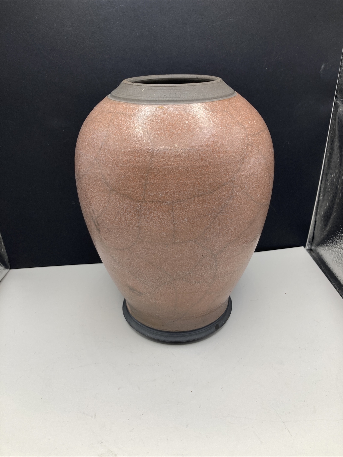 Raku pottery vase, signed. Dusty Rose Pink Color. 7” Tall | eBay