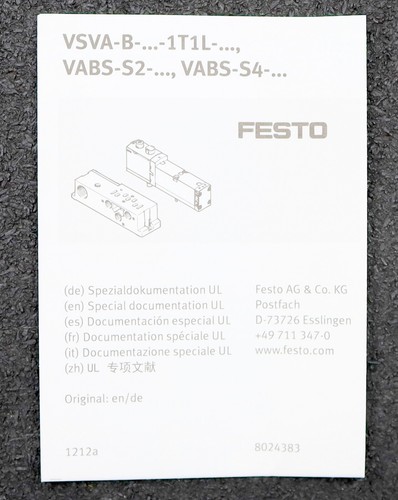 FESTO Magnetventil magnetic valve VSVA-B-B52-ZD-A2-1T1L Art.Nr. 539182 - Bild 7 von 8