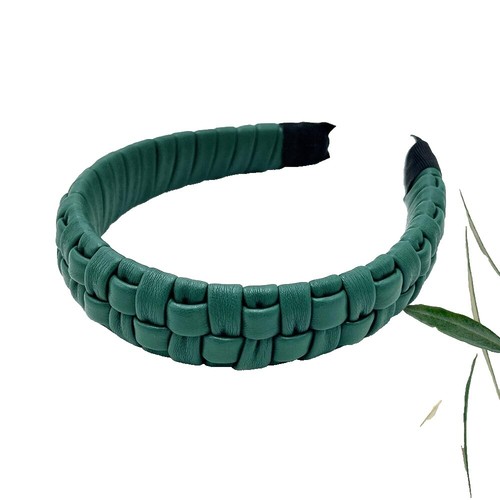 CHANEL Headband Hairband CC CC Mark hair accessory Leather  display picture 1