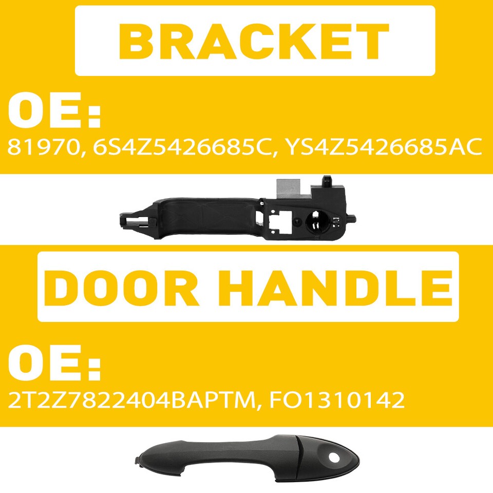 Exterior Door Handle Reinforcement Repair Kit – Left & Right For 2000-2007 Ford Focus