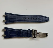 OEM RARE 18mm Audemars Piguet PLATINUM Deployment Clasp Buckle & 28mm Strap