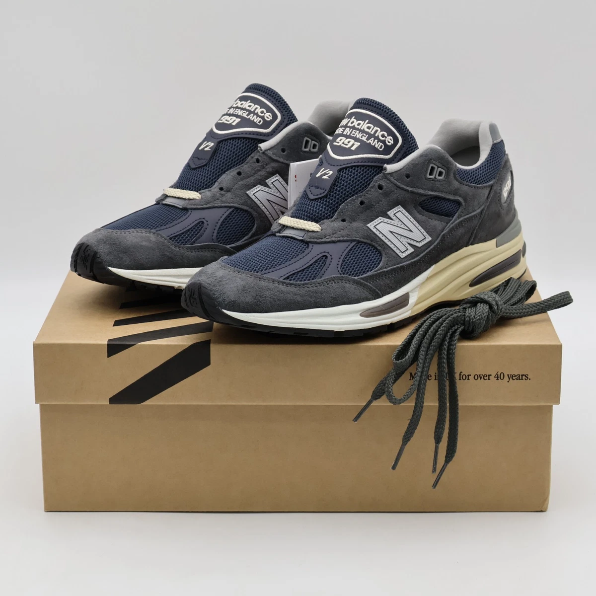 New Balance 991v2 Made in England Dark Gull Grey for Sale 