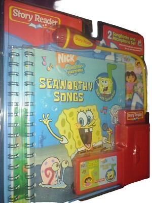 Story Reader SpongeBob Dora's Sing-Along 2 Books + Microphone Set NEW ...