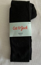 New Cat  Jack Girls Sweater Tights Black Size Size 12-14
