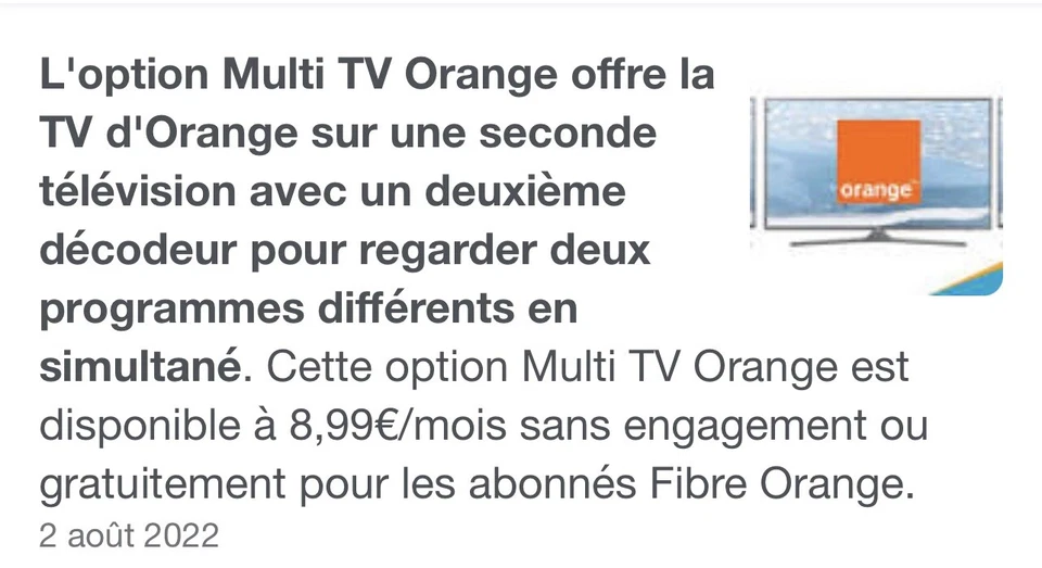 MINI DECODEUR TV UHD ORANGE WIFI WPS TNT HDMI - Photo 3/3