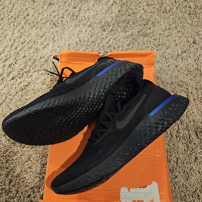 Nike Epic React FLYKNIT 1 Black/Racer Blue Size 10.0 DS