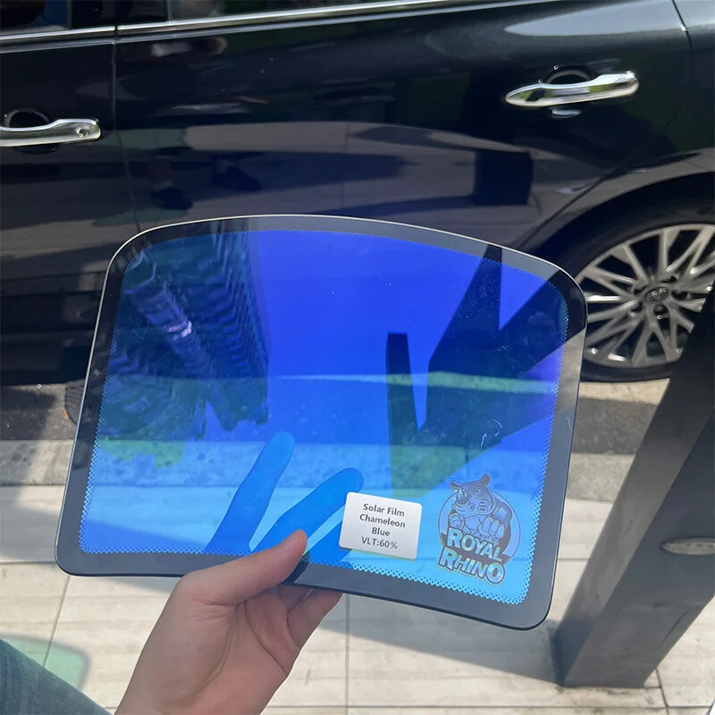 Blue Chameleon VLT 60% Car Windshield Tint Solar Protection Film