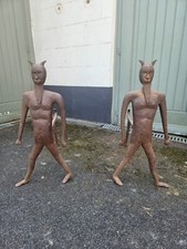 chenet cheminée andiron Evil diable 63 cm