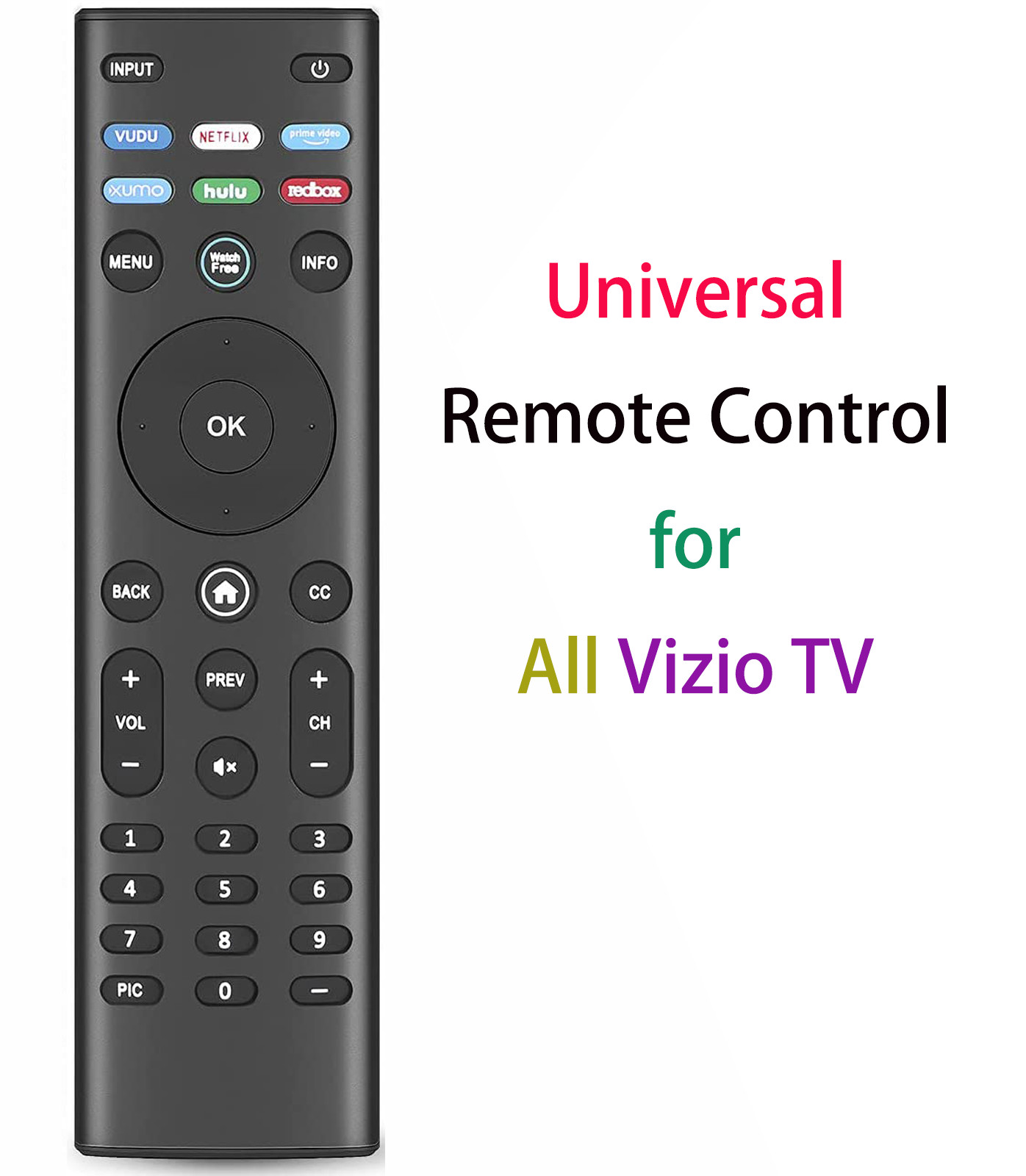 Control For Vizio Led Hdtv Smart Tv E-series D-series Xrt122