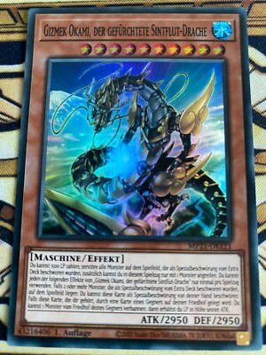 Yugioh Gizmek Okami, der gefürchtete Sintflut-Drache MP21 DE121 Super Rare 1.st