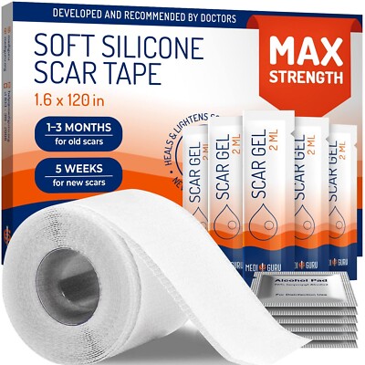 MEDI GURU - Complete Formula Scar Treatment Silicone Scar Sheets 1.6  x 120  B20