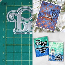 Father Mother Metal Cutting Dies Scrapbooking Paper Crafts Embossing Stencil Cut