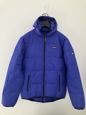 DC Shoe Co Square Up Puffer Snowboarding Jacket Medium Royal Blue
