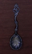 830 Silver Norwegian Thorvald Marthinsen Demitasse Design #406 Spoon 5.75"-13197