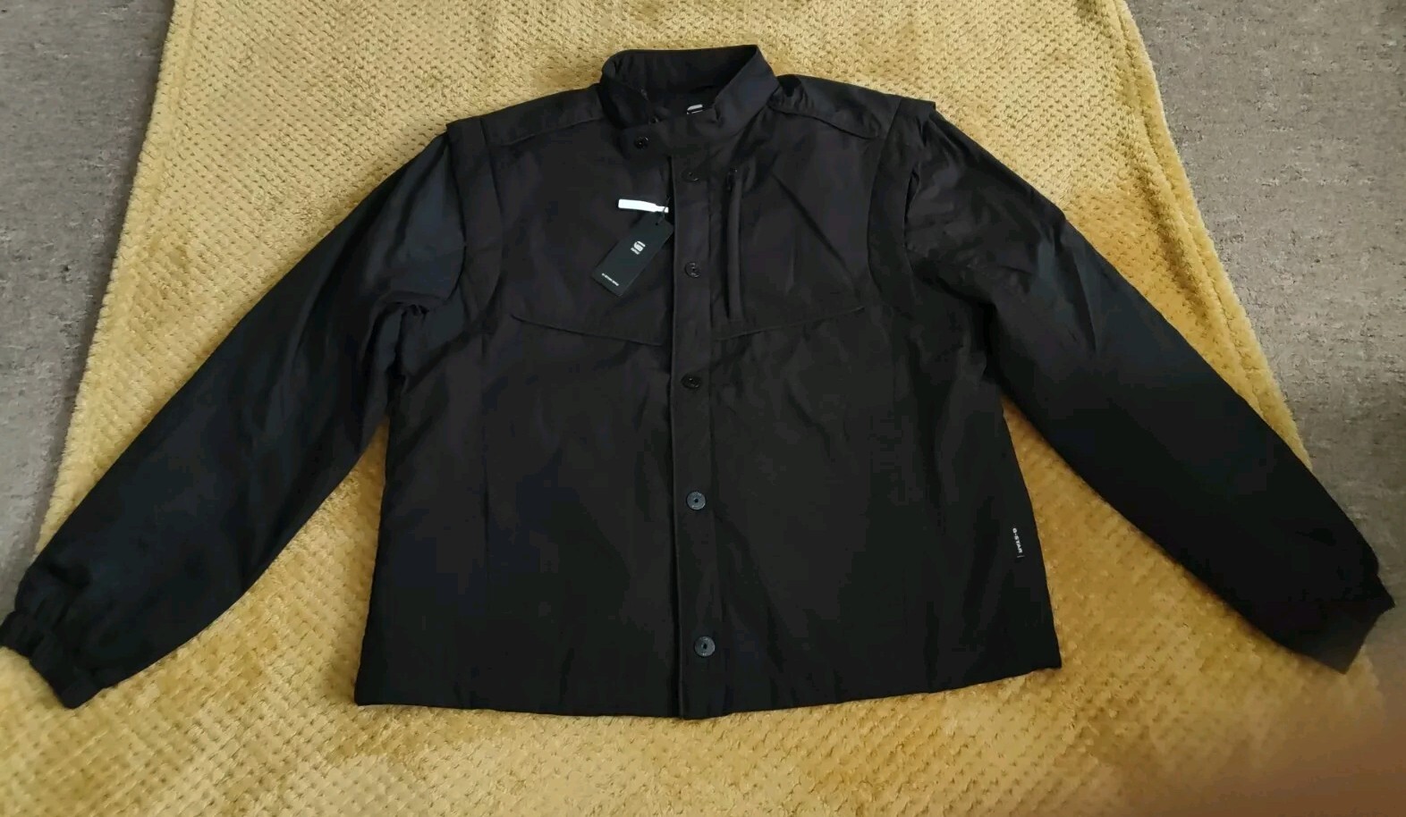 G-Star Raw Deline Track  Overshirt Black Jacket Coat Men's Size XL. BNWT.RRP£170 image 3