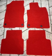 Car Mats for HONDA CIVIC & TYPE S &R 2017-2022 5 DOOR MODEL BRIGHT RED + 4 CLIPS