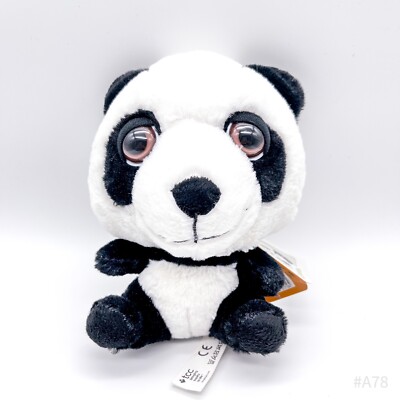 Protected World Pandabär Panda Stofftier Kuscheltier - Schwarz/Weiß mit Etikett