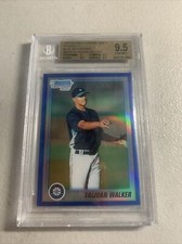 2010  Bowman Chrome Draft Blue Refractor Beckett Grade 9.5 Taijuan Walker 54/199