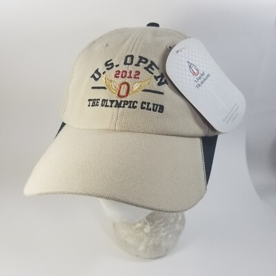 US Open 2012 Hat The Olympic Club USGA Beige Cap Strapback Adjustable with Tags