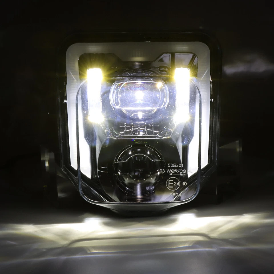 For Husqvarna FE 250 350 450 /TE 150 250 300 701 /TX 125 LED Headlight w/ DRL - Image 4 of 4