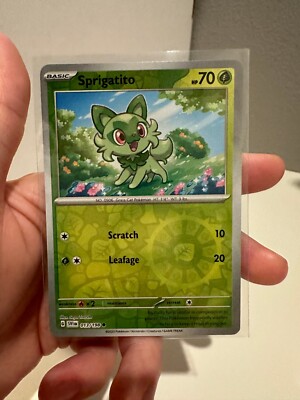1x Pokemon Card Scarlet & Violet 013/198 Sprigatito Reverse NM