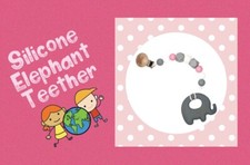 BPA Free silicone baby teether Toy elephant 
