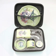 Magical Elf Grinder Smoking Set Stash Jar Herb Tobacco Cigarette Rolling Machine