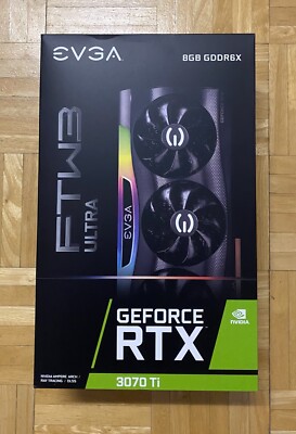 グラフィックボード・グラボ・ビデオカード EVGA GeForce RTX 3070 Ti 8GB GDDR6X FTW3 EVGA GeForce RTX 3070 Ti 8GB FTW3 Ultra GPU w/Box | 1yr