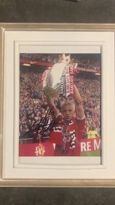 Alan Smith Original signiert Autogramm  Manchester United ManU COA Leeds 20x25cm