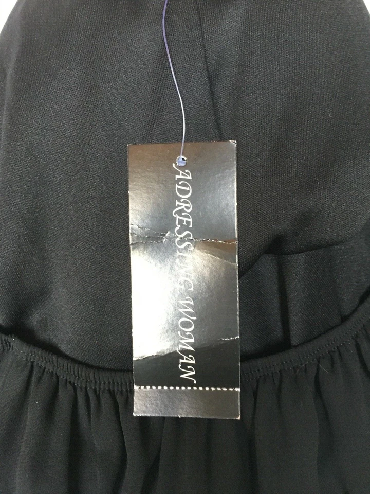 Женский комбинезон Adressing Sheer Black с геометрическим принтом Culotte - размер S новый - Изображение 4 из 4