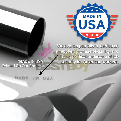 35% VLT Charcoal Black Window Tint Film Roll - 30 Inches X 20 Feet (Uncut)