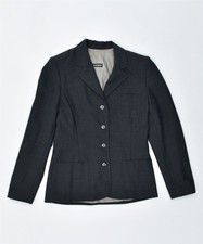 Cacharel Womens 4 Button Blazer Jacket Eu 38 Small Grey Polyester Ky02