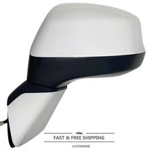 Left Driver Side Mirror White 3Pin For Honda Civic 2012 2013 2014 2015 Manual LH