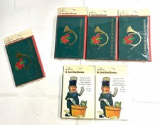 44 Vtg Hallmark Invitations NOS MCM W.C. Fields & A Christmas Gathering Lot