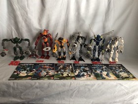 LEGO TOA MAHRI 8910 8911 8912 8913 8914 8915 BIONICLE 100% complete set w/ books