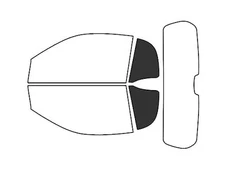 Rvinyl Window Tint Kit Fits Smart Fortwo 2008-2015 (Convertible)