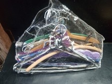 Vintage Clothing Hanger Lot Wood Metal Variety Makers Styles, MCM Antique